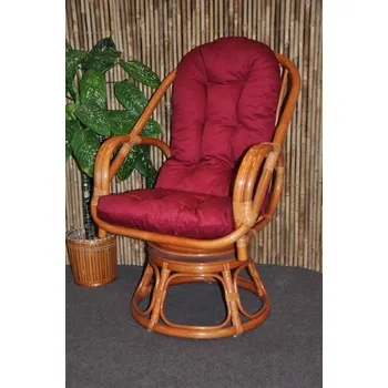 Polstr na křeslo Havai vínový