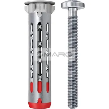 Hmoždinka fischer Hmoždinka kovová DuoHM S PH PZ 6 x 55 mm, vrtání 12 mm, do desky 9,5 - 30 mm se šroubem s plochou hlavou, 572922