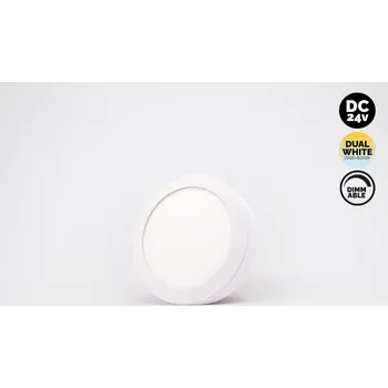 Nástěnné svítidlo Kama Lights Přisazený LED panel 24V Dual White PLP170R 12W, bílá