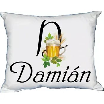 Dekorativní polštářek Polštář s pánským jménem DAMIÁN (polštářek pánské jméno )