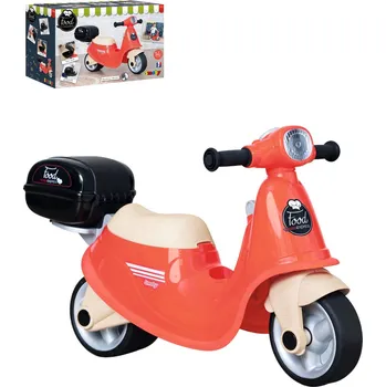 Odrážedlo SMOBY Odrážedlo retro skútr Food Express rozvoz jídla dětské vozítko | 384556