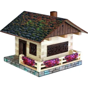 ostatní stavebnice WALACHIA Alpská chata W34 Hobby Kit DŘEVĚNÁ STAVEBNICE | AS130