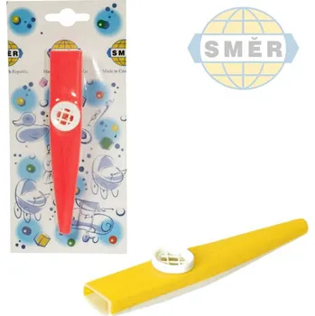 Hudební nástroj pro děti SMĚR KAZOO plastový foukací hudební nástroj 12cm 3 barvy | 37
