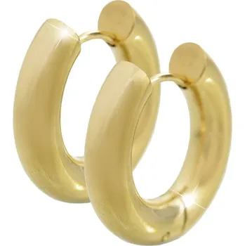 Náušnice Pozlacené náušnice z chirurgické oceli kruhy 20 mm