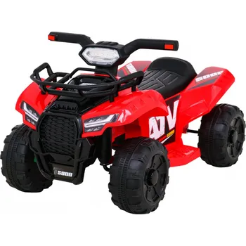 Dětské elektrovozidlo Čtyřkolka Quad Storm na akumulátor pro děti, červená, motor 25W, MP3, USB, LED
