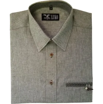 Pánská košile LUKO Myslivecká košile F134125 - krátký rukáv Velikost: 39