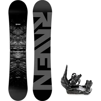 Snowboarding Snowboard komplet Raven Mystic + vázání s230 black Velikost: 163 cm, Velikost vázání: S/M