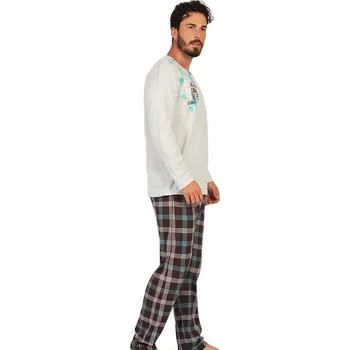 Pánské pyžamo Pyžamo pro muže 1P1248 šedá s