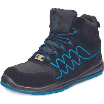 Pracovní obuv RAVEN SPORTY S1P ESD SR Kotník. obuv černá/modrá - 40