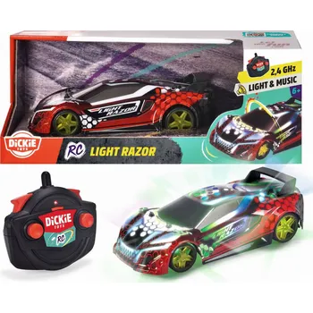 autodráha DICKIE RC Auto Light Razor na vysílačku 2,4GHz 2 kanály na baterie Světlo Zvuk | 40