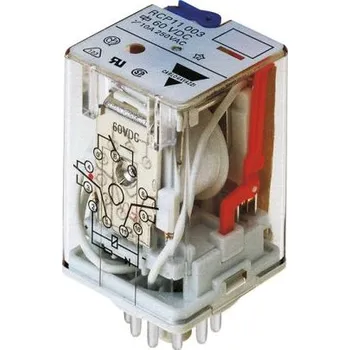 Relé Výkonové relé 3PDT zásuvné 12V ac