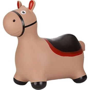 Baby hopsadlo nafukovací koník hnědý set skákadlo s pumpičkou | 495181