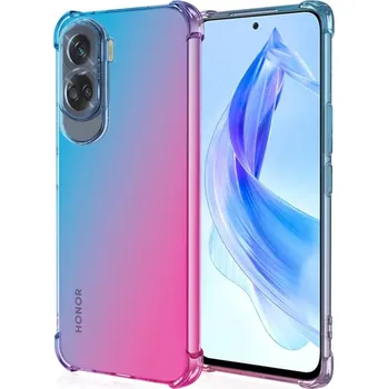 Pouzdro na mobilní telefon Kryt Honor 90 Lite 5G Shock duhový modro-růžový (obal neboli pouzdro na Honor 90 Lite 5G)