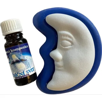 Vůně do bytu LENYK dárkový set vonný kámen měsíc s miskou + olej měsíční svit - vonnekameny.cz