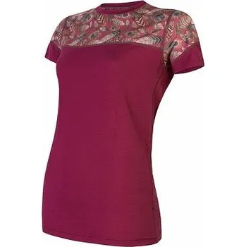 Dámské tričko Dámské tričko SENSOR Merino Impress lilla/feather SENSOR Merino Impress lilla/feather XL