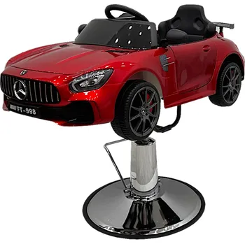 Kadeřnické křeslo Dětské kadeřnické křeslo Weelko Wag - červené elektrické auto + dárek zdarma