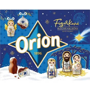 ORION Čokoláda Vánoční figurková kolekce mléčná 25 % 348 g