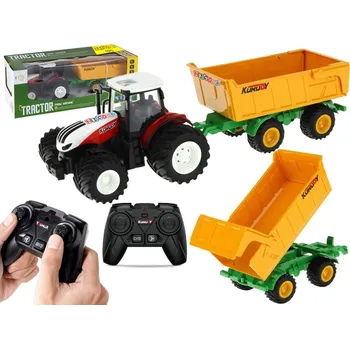 autíčko VELKÝ RC TRAKTOR NA DÁLKOVÉ OVLÁDÁNÍ + PŘÍVĚS 5861