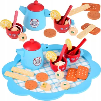 Obraz Dřevěná Čajová Sada s Cukrovím Za4132