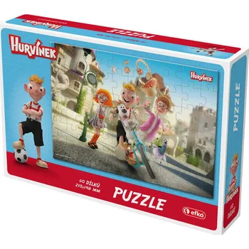 Puzzle EFKO Puzzle Hurvínek I 21x15cm 60 dílků skládačka v krabici | 960