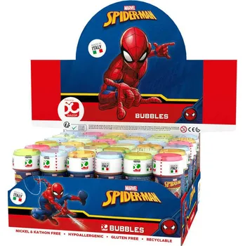 Bublifuk Bublifuk Spiderman 60ml dětský bublifukovač s hrou ve víčku | AS17