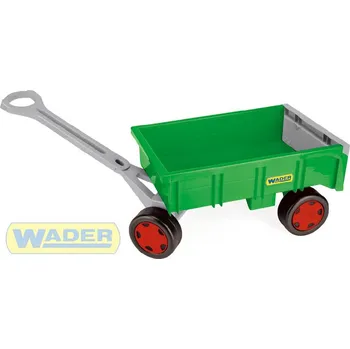Hračka na písek WADER Vlečka dětský vozík 95cm Farmer zelený nosnost 60kg plast 10915 | 25