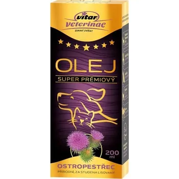 Vitar veterinae ostropestřec olej 200ml