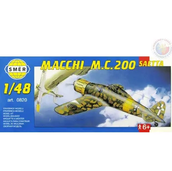 Plastikový model SMĚR Model letadlo Macchi M.C.200 Saetta 1:48 (stavebnice letadla) | 46045