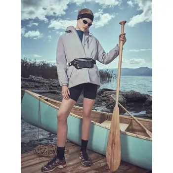 Cizojazyčná kniha Koton Outdoor Coat Hooded Zippered Pocket Tie Waist Stopper Koton šedá 2969953