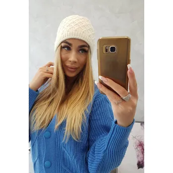 Čepice Fleecová čepice K204 ecru UNI