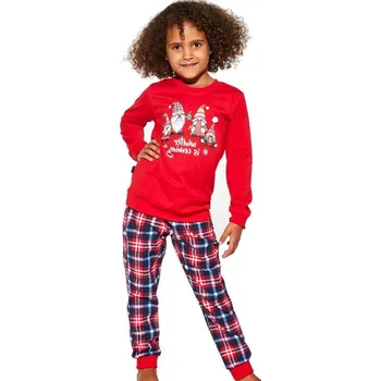 Pyžamo pro holčičky - Cornette skřítci 1E8422 červená 86-92