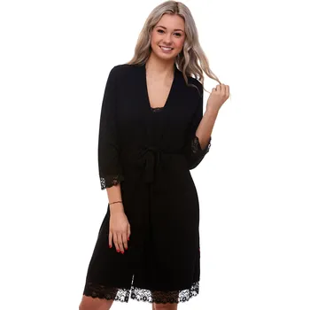 Dámský župan Dámský župan 1G0132 černá xl