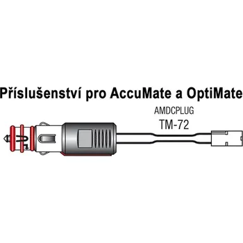 Nabíječka autobaterie Tecmate TM-72 Propojení se standard. DIN zásuvkou Píslušenství k Accumate a Optimate