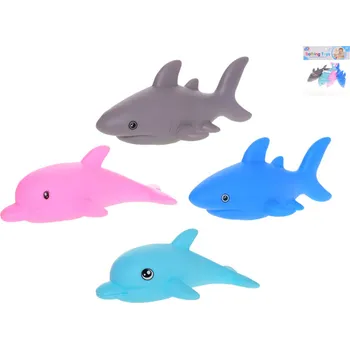 Zvířátka mořská stříkací delfín + žralok na koupání do vany set 4ks do vody | 24
