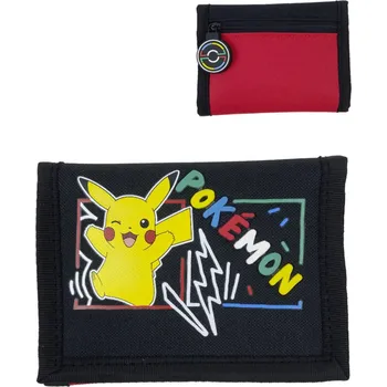 Peněženka Peněženka dětská rozkládací Pokémon Pikachu černá | 27