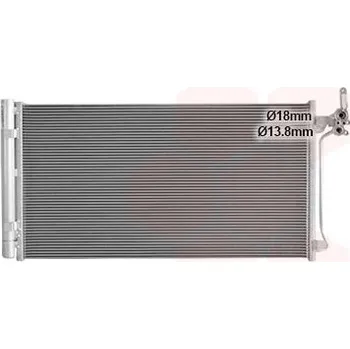 Klimatizace automobilu Kondenzátor, klimatizace VAN WEZEL 02015705