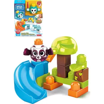 ostatní stavebnice MEGA BLOKS Velká skluzavka baby stavebnice Peek A Blocks set 13 dílků + zvířátko | 444749