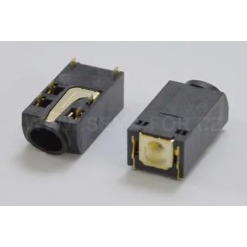 Audio redukce konektor 3,5 stereo jack zásuvka black - 19