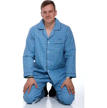 Pánské pyžamo Pánské pyžamo teplé 1P0720 vzorovaná 4xl