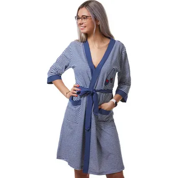 Dámský župan Župan pro ženy či dívky 1g0393 modrá l