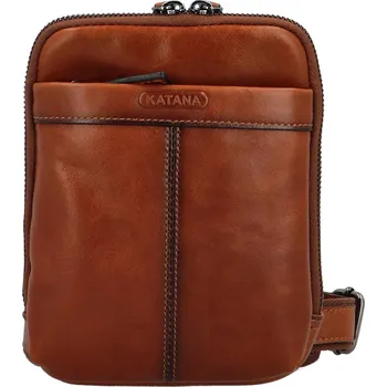 Kabelka Stylová malá kožená crossbody taška Katana Svyryx, hnědá