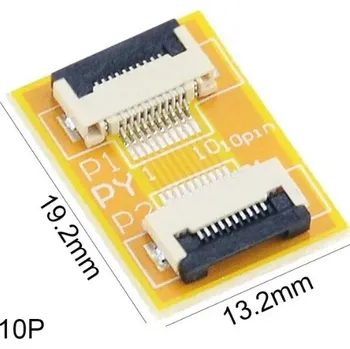 Elektrický konektor konvertor 10p to 10p pro FFC kabely - rozteč 0,5mm