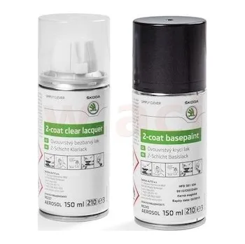 lakový sprej ŠKODA - černá DEEP metalíza (C9X) ORIGINÁL