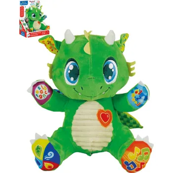 Hračka pro nejmenší CLEMENTONI CLEMMY Baby dráček interaktivní na baterie Světlo Zvuk PLYŠ | 752771