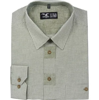 Pánská košile LUKO Myslivecká košile F142209/K - dlouhý rukáv Velikost: 47