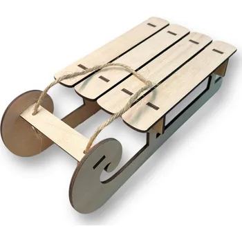 Vánoční dekorace JarisWood Dekorace sáňky velké