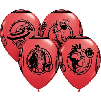 Balónek GEMAR Balónek Qualatex nafukovací 30cm potisk AVENGERS set 6ks | 36