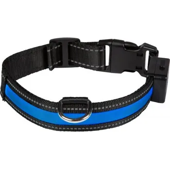 Obojek pro psa Num'axes EYENIMAL svítící obojek USB BLUE Velikost: S
