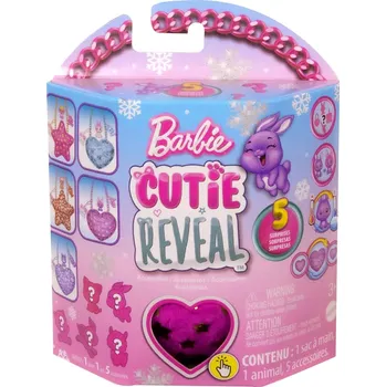 MATTEL BRB PLYŠ Kabelka Barbie Cutie Reveal 5 překvapení 5 druhů | 890021