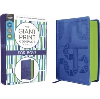 NIrV, Giant Print Compact Bible for Boys, Leathersoft, Blue, Comfort Print - Zondervan
